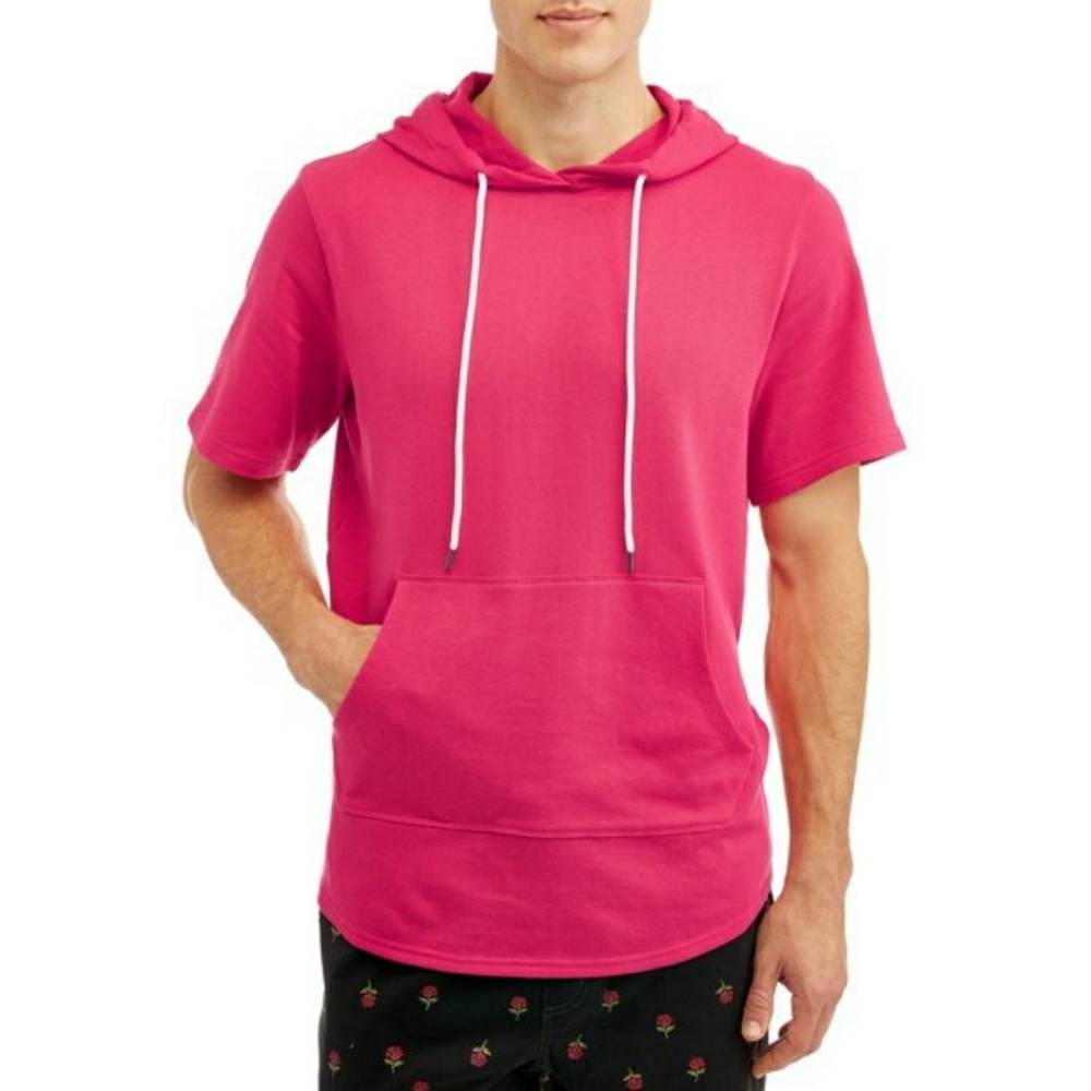 Elongated Short Sleeve Hoodie